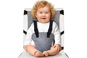 MZSX Adjustable Portable Travel High Chair, Removable Seat, Toddler high Chair, Fold-Flat Storage Portable Baby Feeding Seat, Washable Feeding Safety Seat for Home, Trave, Shopping, Restaurants