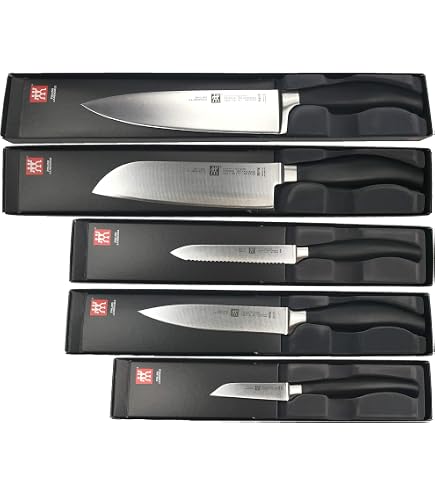 ZWILLING FOUR STAR 35148-507-0 Set Coltelli Da Cucina E Ceppo Posate 7 Pz Grigio 90938801