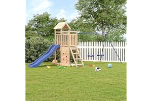 Gecheer Parque Infantil de Exterior Madera Maciza de pino,Muebles de Jardin,para Exterior Balcón Terraza Patio,Type 6