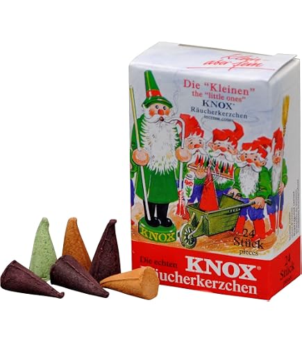 Original Crottendorfer Mini Räucherkerzen Tannenduft – 24 Stück, Größe XS – Made In Germany – Natürliche Duftstoffe