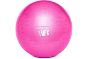 #DoYourFitness® x World Fitness WFX Ballon de Gymnastique »Orion« avec Pompe/Ballon de Fitness Robuste et écologique/idéal pour la Gymnastique, Le Yoga & Le Fitness/Taille : 55 cm/différents Couleurs