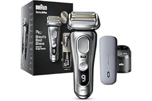 Braun Series 9 Pro Rasoir Électrique Barbe Homme, Tête 4+1 Avec Tondeuse Prolift, Powercase, Centre Smartcare, Autonomie De 60 Min, Wet & Dry, 9477Cc