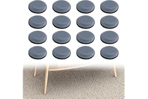 FANXAOLNES Set di 16 Feltrini in Teflon Autoadesivi per Mobili, Ø 20 mm, feltrini in teflon, autoadesivi, Feltrini di Alta Qualità per Sedie e Mobili, Piastrelle e Pavimenti in Pietra, Seggiolino per mobili