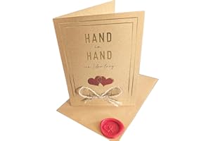 the lazy panda card company Natürliche Hochzeitskarte mit echter Juteschleife auf der Vorderseite. Hergestellt aus recyceltem Karton