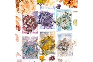 ‎ARPAPER 180pcs Scrapbook Bullet Journal Zubehör Stickers Vintage Mädchen Castle Scrapbooking Set für Bullet Journal Accessories, Journaling Accessories etc Fotoalbum DIY