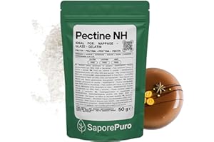 SaporePuro – Pectine NH 50 g | Idéale pour Nappage, Glaçages et Gelées | Haute Polyvalence, Soluble dans l’Eau, Sans Gluten