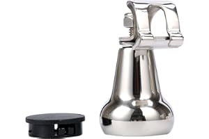 AMARINE MADE Amarine-made Aisi 316 Stainless Steel Marine Sport Boat Steering Wheel Knob with Plastic Cap, Maneuvering Knob - L