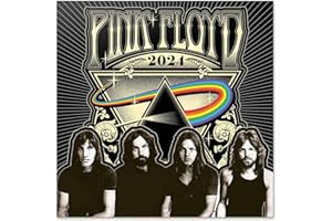 Grupo Erik Pink Floyd Wall Calendar 2024 12" x 12" | 12 Month Planner | Square Wall Calendar 2024 | Family Planner Calendar 2024 | Pink Floyd Gifts | Cool Calendar | + 4 Bonus Months