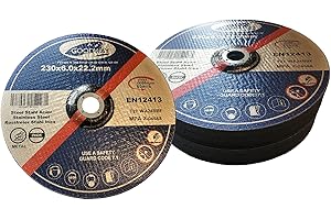 GOODWAY Lot de 5 disques à ébarber Ø 230 x 6,0 mm pour acier et métal
