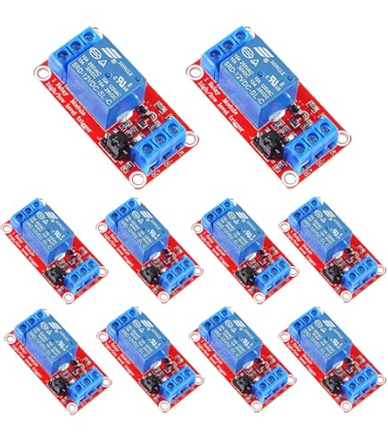 GTIWUNG 6 stuks 1 kanaals 5V relaismodule One Channel relaismodule, relaisbord, één kanaalrelaismodule, board schild voor PIC, AVR, DSP ARM voor Arduino relais, led-indicator