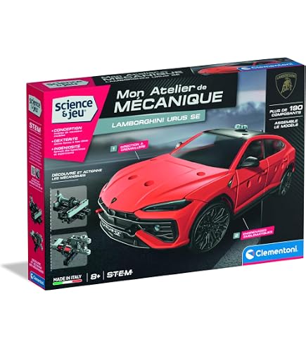 Clementoni Scienza E Gioco Build – Set Roadster E Dragster, 130+ Pezzi, Laboratorio Meccanica Per Bambini 8+ Anni
