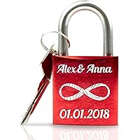 Liebesschloss In Herzform | Personalisiertes Herzschloss Mit - Foto 10