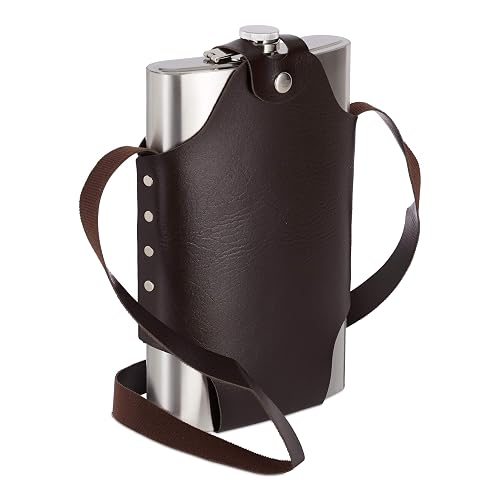 Relaxdays XXL Flachmann 1,8 l zum Umhängen