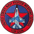 Top Gun Patch Iron Sew On Jacket Shirt United States Navy F14 Embroidered Badge