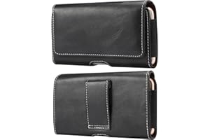 Baiyian Handy Gürteltasche Holster Gürtel Hülle Ledertasche für iPhone 14 15 Pro Max 13 Plus, Samsung Galaxy A53 A52s