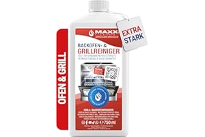 ‎MAXXI CLEAN MAXXI CLEAN | Backofen & Grillreiniger - das Original | 750 ml Gel Paste | selbstarbeitender Reiniger und Fettlöser | für Backofen, Herdplatte & Grill | löst hartnäckige Verkrustungen