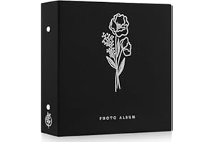 Lanpn Album fotograficzny 11 x 15, 11,5 x 15 cm, na 1000 zdjęć, znakomity zestaw albumów na zdjęcia, każdy może pomieścić 1000 poziomych i pionowych zdjęć, dla chłopców i dziewcząt (czarny)