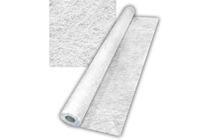 NAZZA Manta de Fibra de Vidrio MAT de Diferentes Gramajes - Excelente compatibilidad con Resinas de Poliéster - Material de Refuerzo - MAT gramaje 300-5 m2