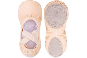 Tancefair Scarpe Danza Classica Tela Scarpette Ballo Mezze Punte Scarpette da Danza Ginnastica Ballo Pantofole per Bambina Ragazze Donne Adulto (Scegli Una Dimensione più Grande)