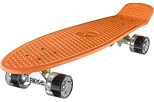 Ridge Skateboards 27" Nickel Mini Cruiser - Skateboard, 69cm, Hecho en el Reino Unido