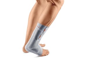 SPORLASTIC – Achillessehne Bandage ACHILLO-HiT links – Kompressionsbandage mit integrierter AIR-MATRIX Silikonpelotte - Ideal für Achillessehnenentzündung, Reha & Stützung des Rückfußes - Platinum 3