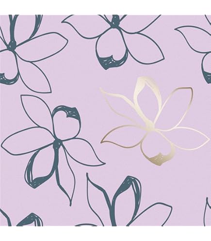 Eijffinger Behang Explore Bloemen - Paars | Trendy Kinderbehang Eijffinger Behang Explore Bloemen - Paars | Trendy Kinderbehang