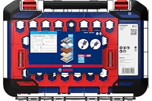 BOSCH ACCESORIOS 9 uds. Set de Sierra Corona Expert Tough Material (para Madera con metal, Ø 22-68 mm, Taladro impacto rotativo)