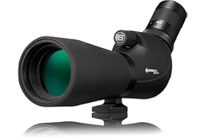 Bresser Corvette Spotting Scope 15-45 x 60 Waterproof with 340° Rotating Body, Robust Rubber Armour and Full Multi-Coated Optics, Black