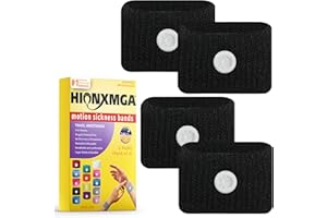 HIONXMGA Motion Sickness bands/Acupressure Nausea Wristband for Nausea,Sea Sickness Wristbands for Natural Relief of Morning Sickness,Dizziness,Anxiety, Motion Sickness(Car, Sea, Flying Travel Sickness)