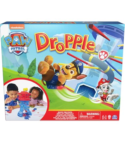 Gioco Da Tavolo Spin Master Paw Patrol - 4 In Fila! (4 In A Row) Con Pedine Rosse E Blu, Per Bambini 4+ Anni - 4
