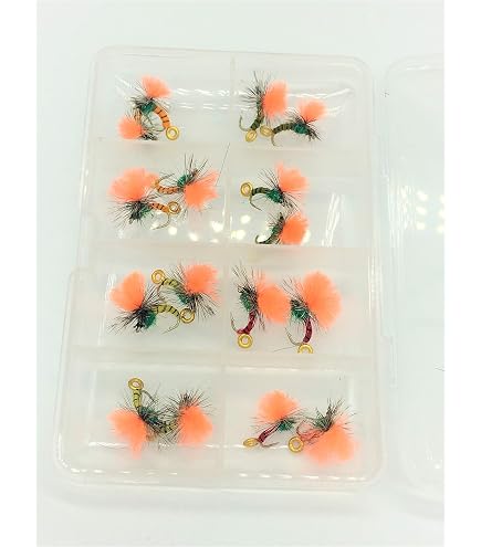 Klinkhammers, Trout Flies, Tan Beige 8 Pack mixed 12/14/16/18, Fishing Flies | UK