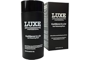 Luxe Professional - fibres épaississantes pour les cheveux - LA CONFIANCE DANS UN POT - Hypoallergénique, testé par des dermatologues - Plusieurs couleurs disponibles (Noir)