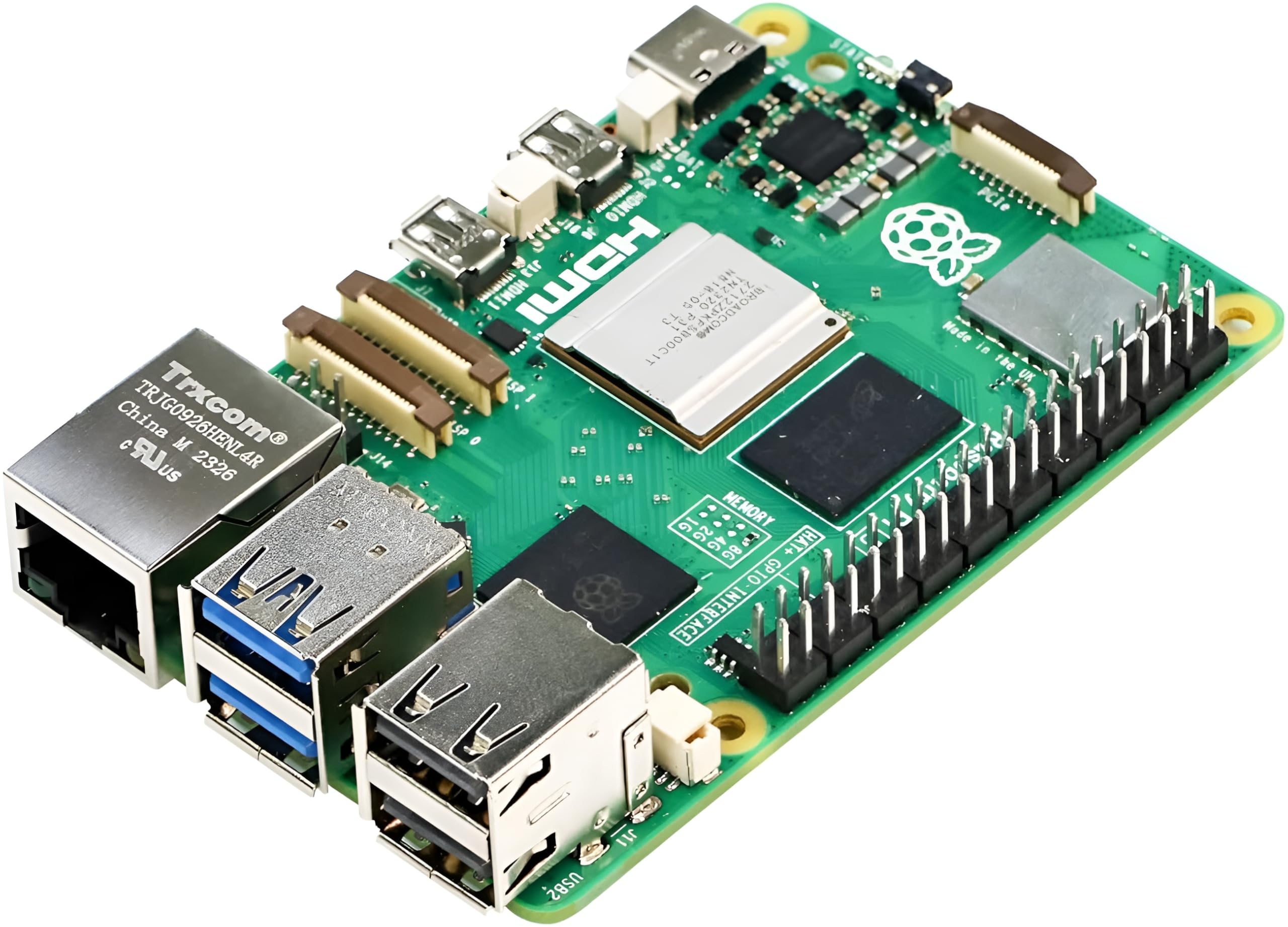 Tishvi Raspberry Pi 5 8GB RAM, SBC, All New Raspberry Pi Desktop Computer (RPI5-8GB-SINGLE)