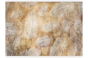 murando - Carta da Parati Adesiva Piume bianche 392x280 cm Fotomurali Adesivi Murali Rivestimento Parete Moderna per Pareti Adesiva Muro Decorativo Fotomurale Piume Animali Astratto