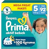 Prima Aktif Bebek Mega Fırsat Paketi 5 Beden 92 Adet