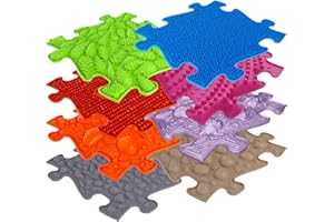 Muffik Basic Basic Set - 1 Orthopaedic Sensory Mats for Tactile Perception 8 Pieces