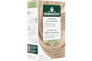 Herbatint Gel Permanente para Cabello 9N Rubio Muy Claro - 170 ml | Sin Amoniaco, Cobertura Óptima de Canas | con 8 Extractos Bio, para un Color Duradero y Suave