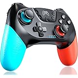 Zexrow Controller per N-Switch, Wireless Bluetooth Switch PRO Controller, Switch Joystick Gamepad con Turbo Regolabile Dual S