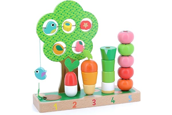 VILAC - Jouet en bois -Jeux d'éveil - Apprendre à compter et découvrir les formes basiques - 2469