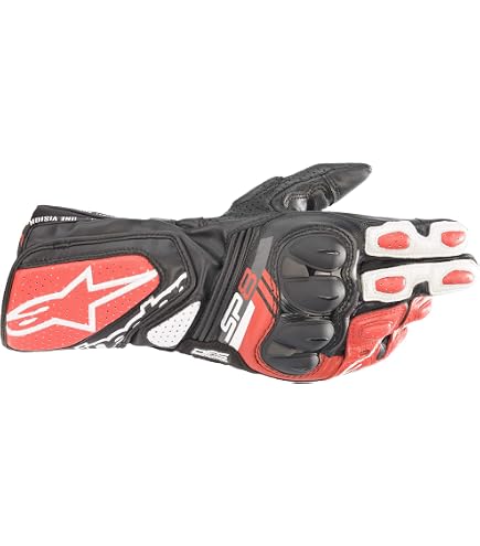 ALPINESTARS SP 8 V3 GLOVE (COLOR - BLACK RED FL) (SIZE - X LARGE