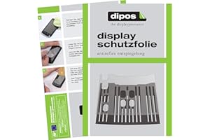 dipos I 2X Protection ecrán Mat compatible avec DeLonghi Dinamica ECAM 350.35.W Repose-Tasses Films de Protection d'écran