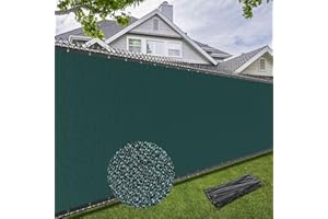 BeGrit 2x5m Brise Vue Jardin occultant avec Oeillets pour Balcon Brise-Vue avec Attaches Toile occultante pour Grillage Filet d'ombrage renforcé pour Patio Jardin terrasse Grillage clôtures Verte