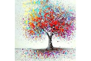VETPW Pittura Diamante Kit Completo, 5D DIY Diamond Pasted Painting Kit, Strass Fai da Te Ricamo a Punto Croce Arts Craft per Home Wall Decoration (30x30CM) - Albero della Vita