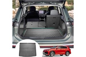 GAFAT Compatibile con VW Tiguan 3 2024 2025 Tappetino per Bagagliaio, Facile da Piegare, Ti-guan iii 2024 Tappetini in TPE per Tutte Le Stagioni, Bordo Alto 3D, Multifunzione, Ti-guan 3 Accessori