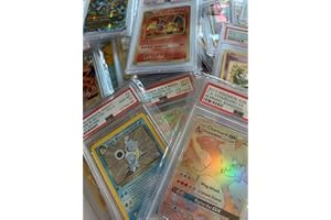 POKÉMON Jedna losowa karta Pokemon z klasą PSA i uwierzytelnioną zamkniętą (idealna do wyświetlania)