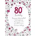 Female 80th Birthday Greeting Card Second Nature Just To Say Cards