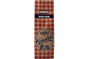 Cafés AMADOR - Café MOLIDO GRUESO Natural Arábica - ETIOPÍA FURLA ORGÁNICO (Molienda para Prensa Francesa / Cold Brew) 250g
