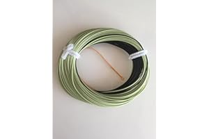 BESTCITY Fliegenschnur mit Sinkspitze, moosgrün/schwarz, ausgezeichnete Qualität, WF7