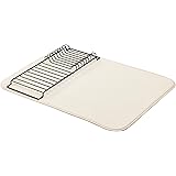 Amazon Basics Drying Rack - 46x61cm / 18x24" - Linen/Black