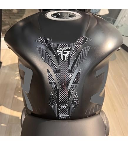 PARASERBATOIO ADESIVO, TANK PAD, TANK PROTECTION DE RESEVOIR, RESINATO EFFETTO 3D Compatible With Triump.h Street Triple Streettriple 675 1050 R RX V6